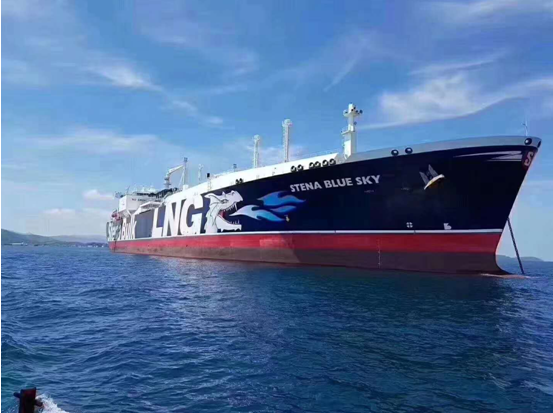 LNG運輸船-STENA BLUE SKY靠泊斯奧舟山LNG接收站 LNG運輸船-STENA BLUE SKY靠泊斯奧舟山LNG接收站